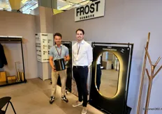 Allan Jensen en Frederik Frost van het gelijknamige bedrijf Frost. Naast nieuwe kleuren pedaalemmers, kwam de Deense onderneming met een vernieuwde UNU-spiegelcollectie.